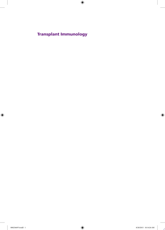 Transplant Immunology